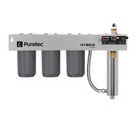 Puretec Triple Filtration and Ultraviolet All in One Unit with Reversible Bracket, 10 inch