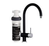 Puretec Quick Twist Undersink Filter System using Ultra Z Filtration Technology with Tripla Black Mixer Tap