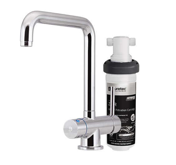 Puretec Quick Twist Undersink Filter using Ultra Z Filtration Technology with Tripla™ T5 LED Mixer Tap