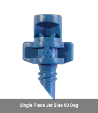 Single Piece Jets Microjet Spray 90° Blue