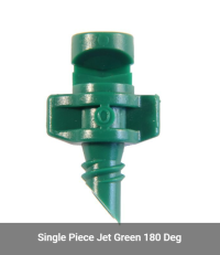 Single Piece Jets Microjet Spray 180° Green
